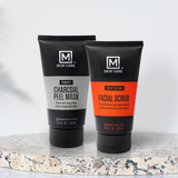 M. Skin Care -  Charcoal Peel + Facial Scrub Cleansing Set