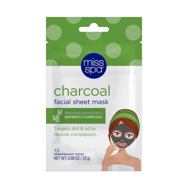 MISS SPA - Charcoal Facial Sheet Mask - Miss Spa HK